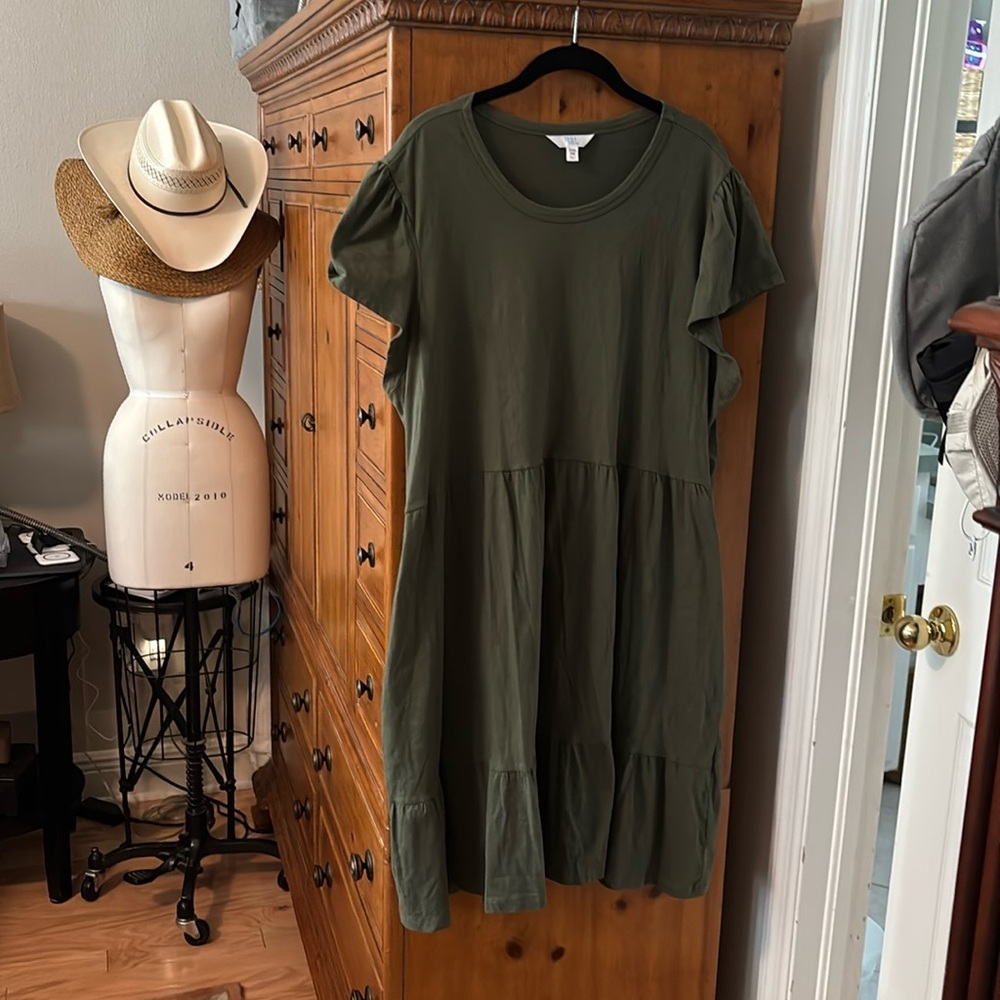 Olive Women's Dress XXXL (22)
